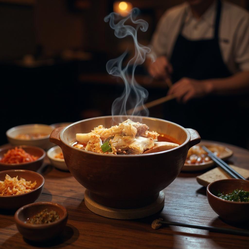 완성된 내장탕