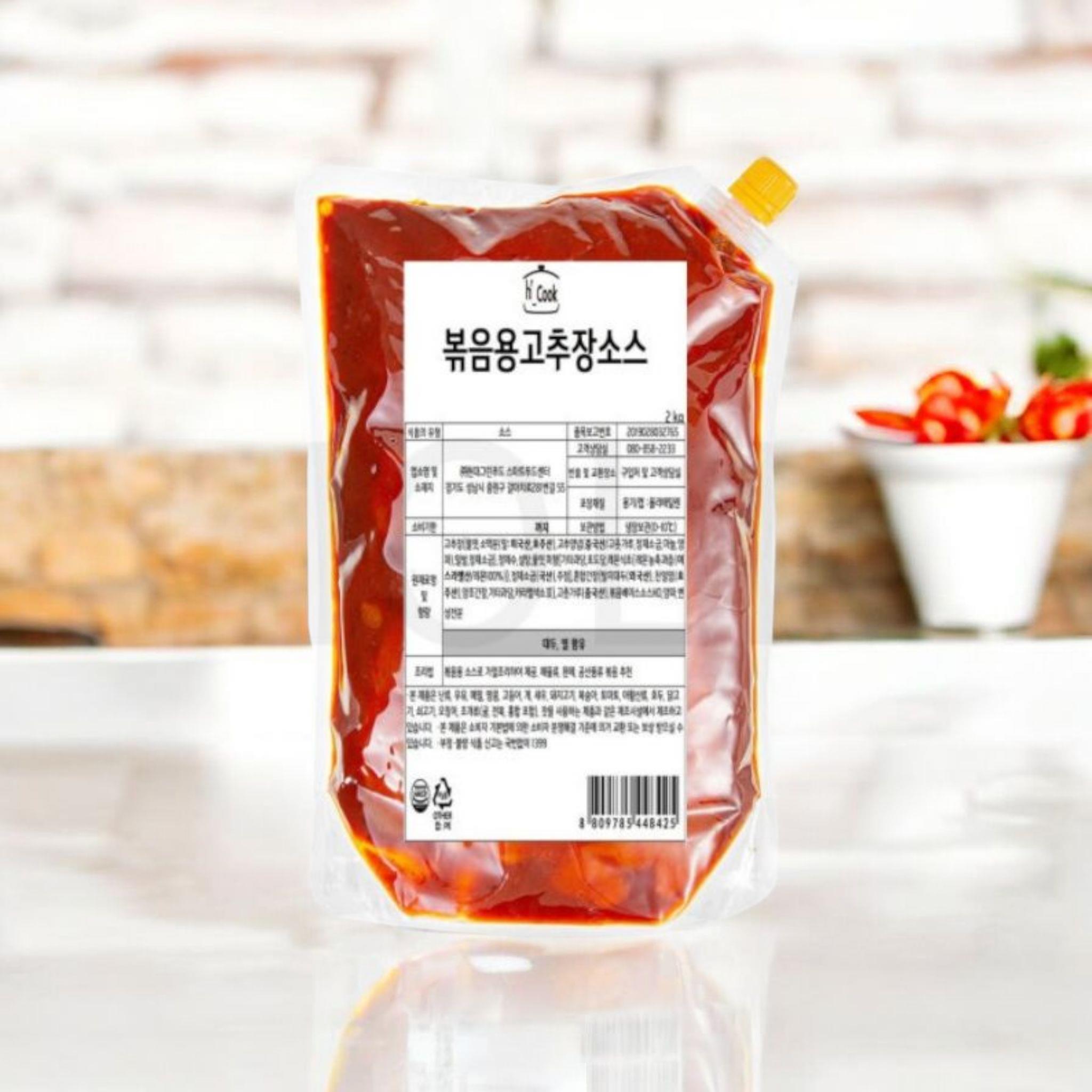 에이치쿡 고추장볶음소스 2kg