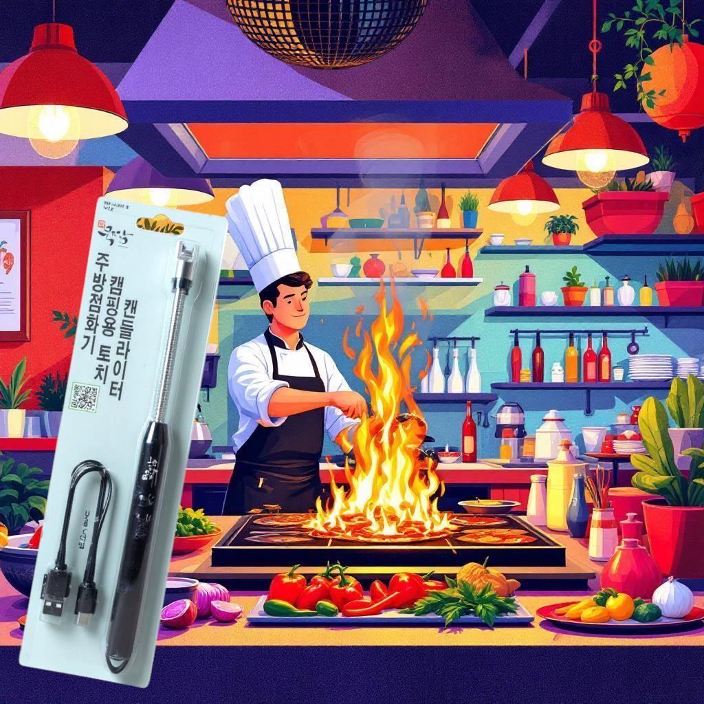 쿡짱 주방점화기 블랙