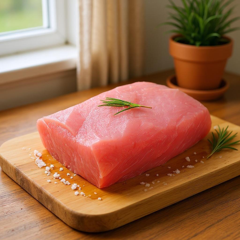 수제 등심돈까스 조리 완성