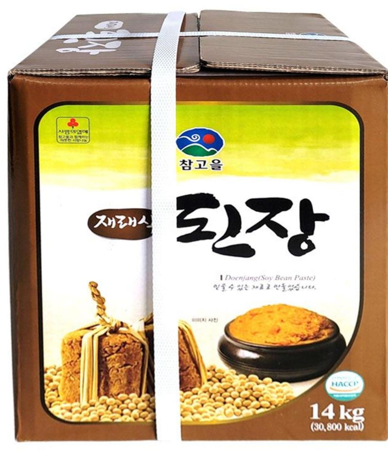 재래식된장14kg 제품 박스