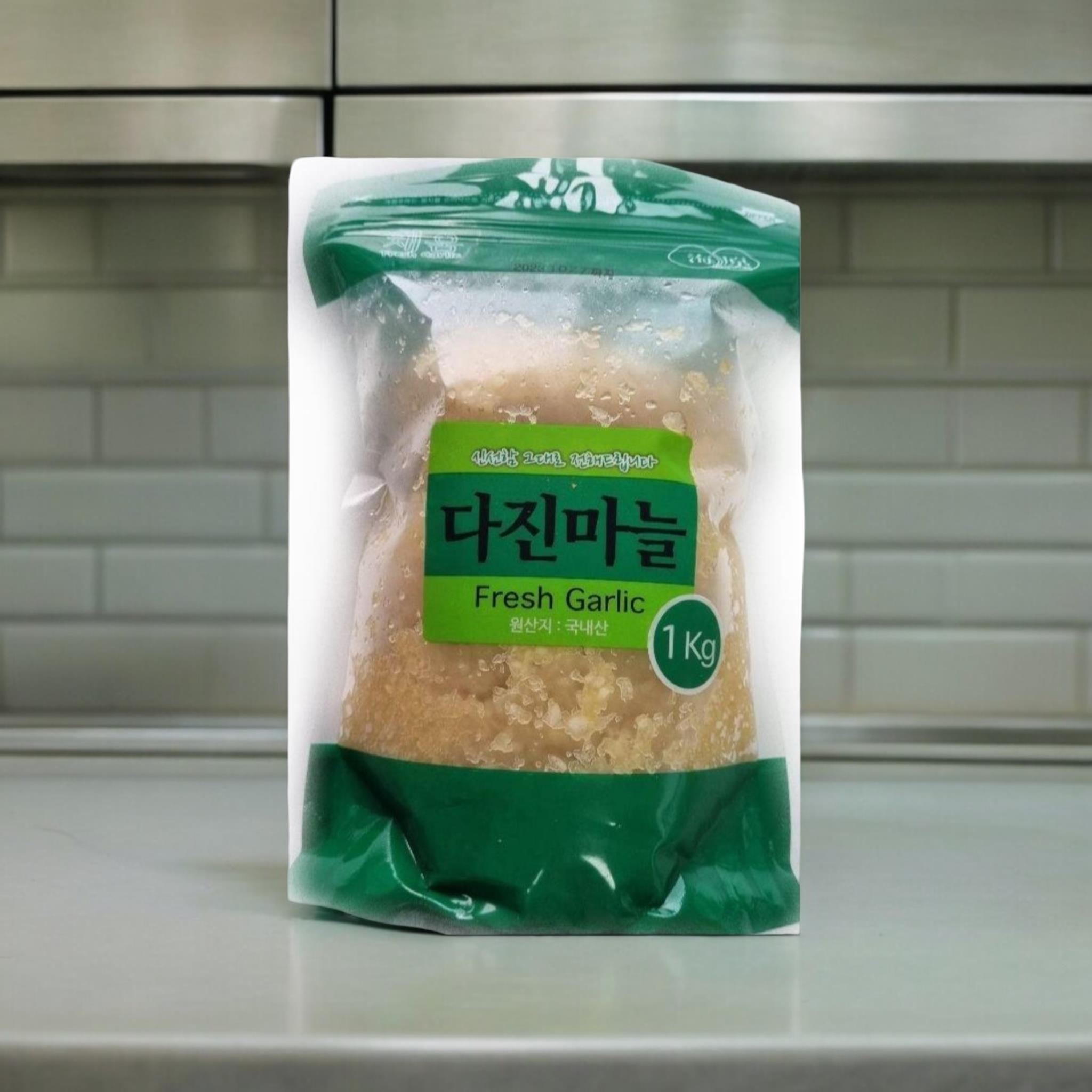 국내산간마늘 포장