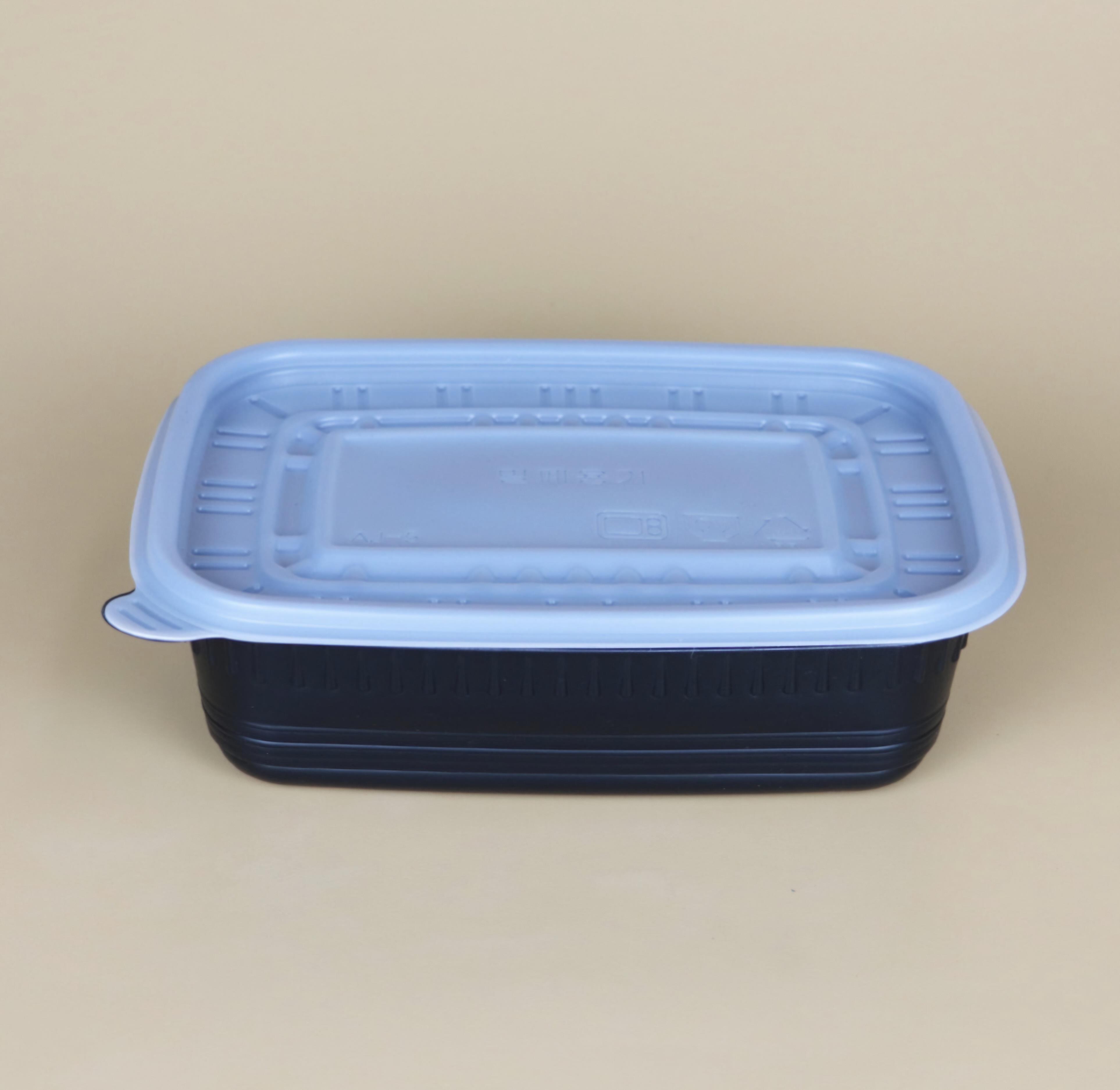 사각죽용기중 블랙800ml 메인 이미지