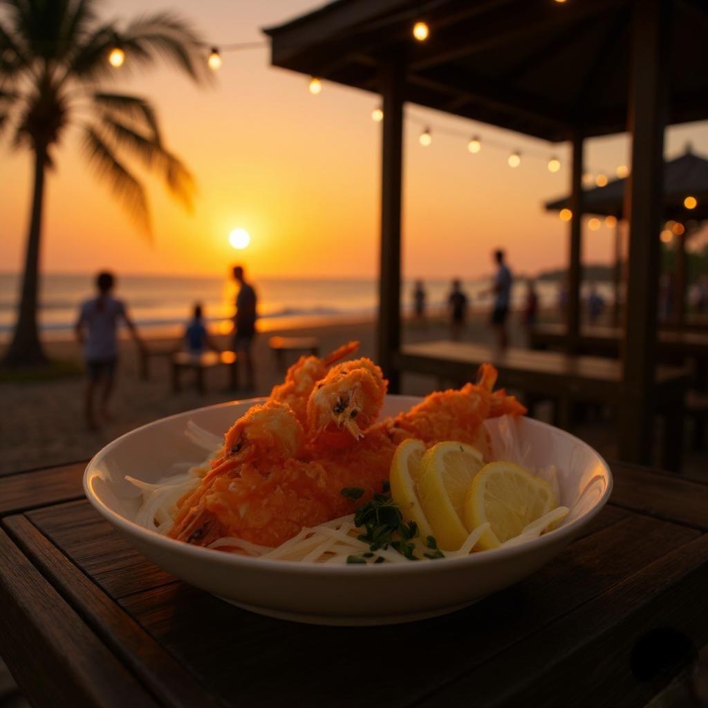 새우튀김 조리 예시