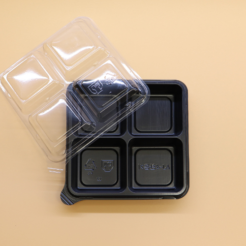 정사각4칸찬기 블랙