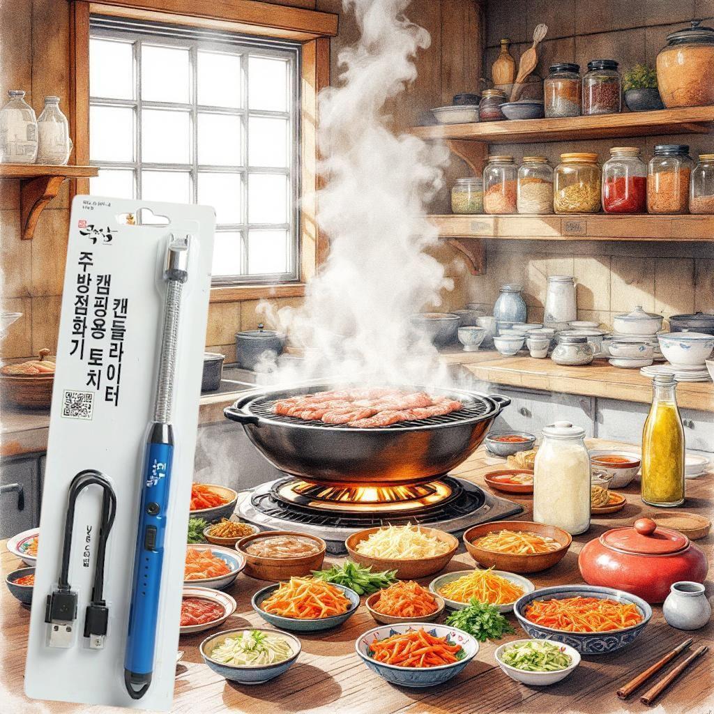 쿡짱 주방점화기 블루