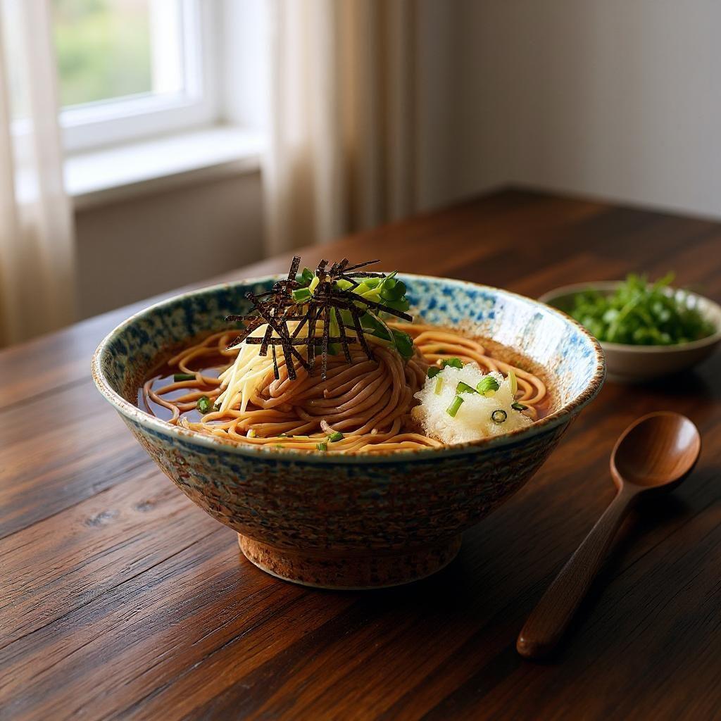 메밀사누끼면 조리