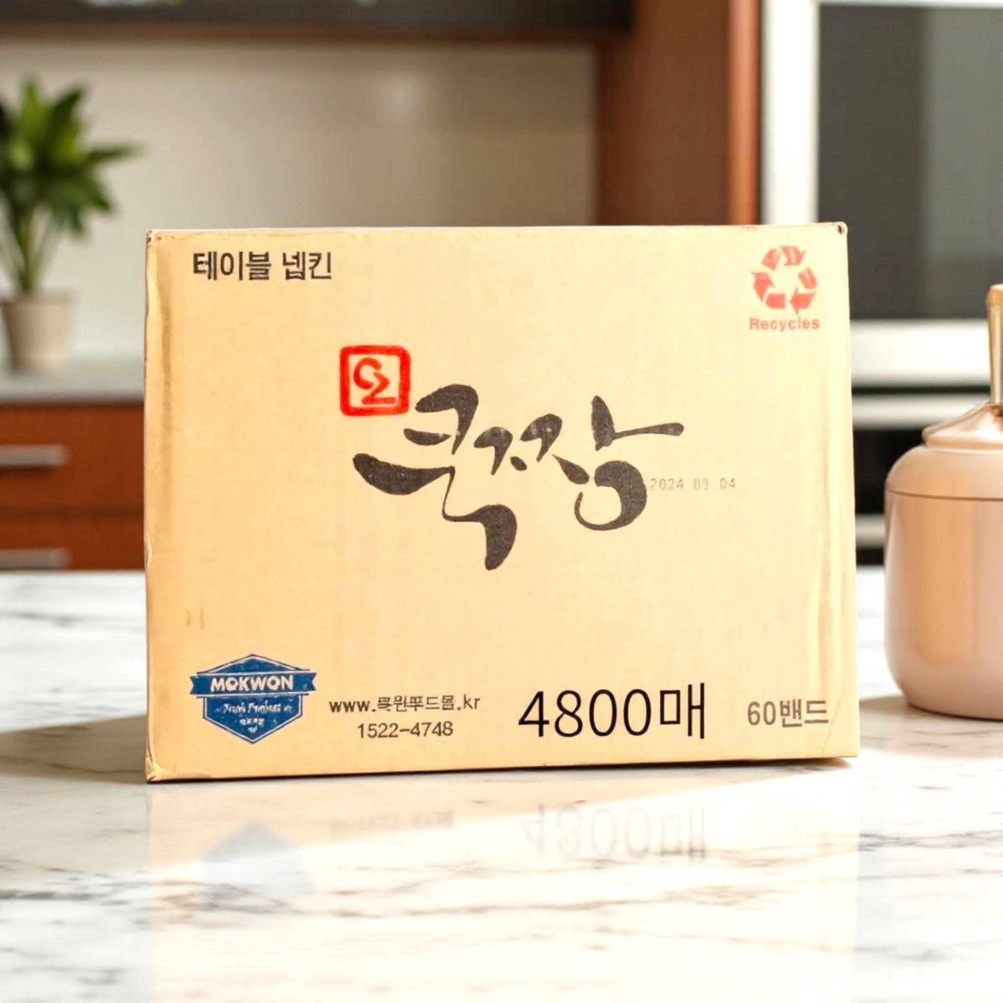 쿡짱 테이블냅킨 4800매 무형광 업소용